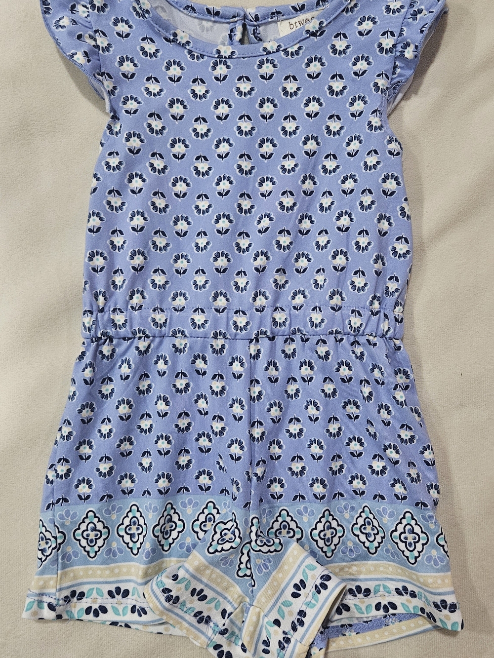 Btween Baby Lilac Floral One-piece - 24 Months